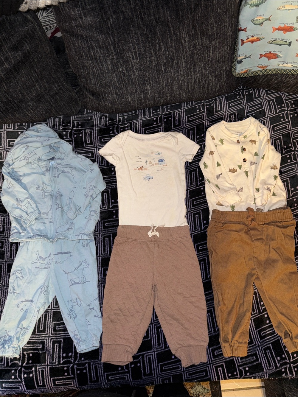 Carters 6 Month Baby Animal Themed Bundle